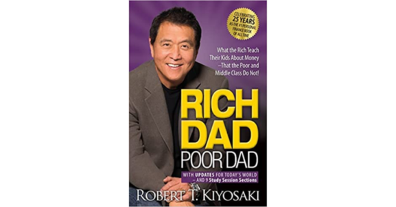 Cover of Rich Dad Poor Dad book by Robert Kiyosaki